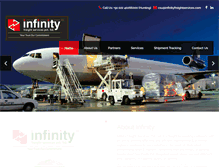 Tablet Screenshot of infinityfreightservices.com